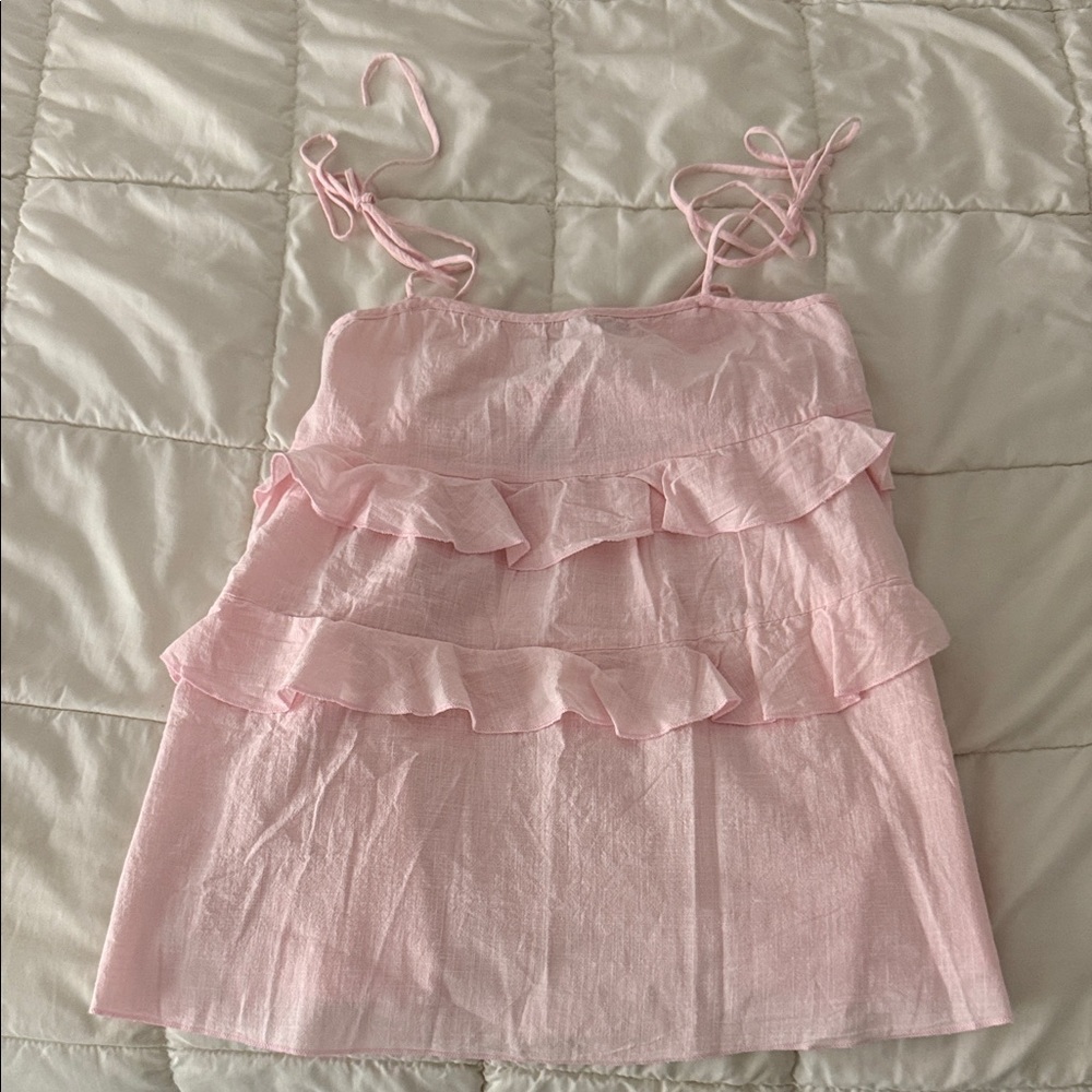 Edikted Light Pink Sleeveless Top